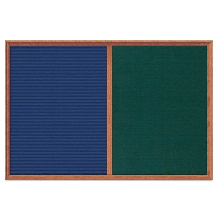 Enclosed Corkboard,1 Door,48x36,4 Fra